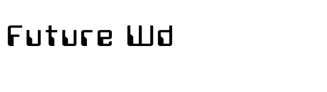 Future Wd font preview