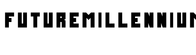 FutureMillennium Black font preview