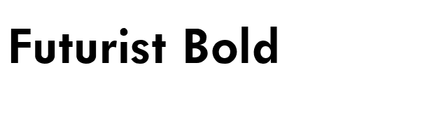 Futurist Bold font preview