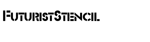 FuturistStencil font preview