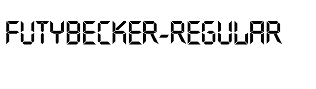 FutyBecker-Regular font preview