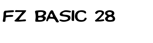 FZ BASIC 28 font preview