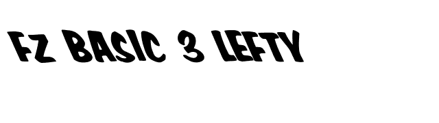 FZ BASIC 3 LEFTY font preview