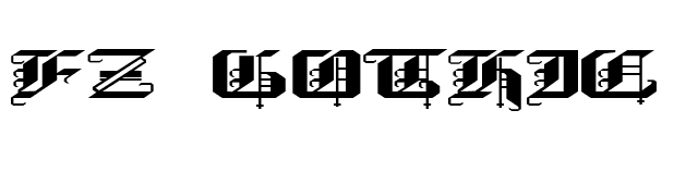 FZ GOTHIC 1 EX font preview