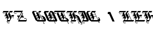 FZ GOTHIC 1 LEFTY font preview