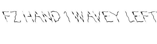 FZ HAND 1 WAVEY LEFTY font preview