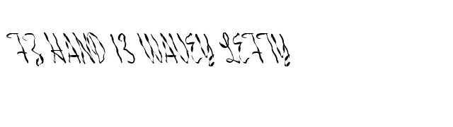 FZ HAND 13 WAVEY LEFTY font preview