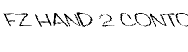 FZ HAND 2 CONTOUR LEFTY font preview