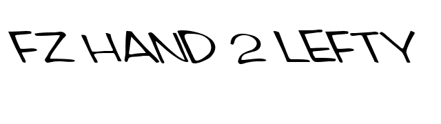 FZ HAND 2 LEFTY font preview