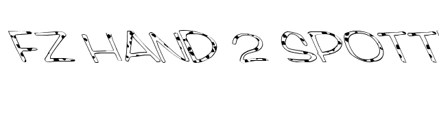 FZ HAND 2 SPOTTED LEFTY font preview