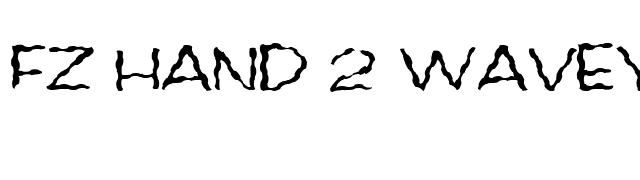 FZ HAND 2 WAVEY font preview