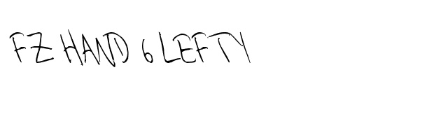 FZ HAND 6 LEFTY font preview