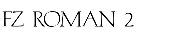 FZ ROMAN 2 font preview