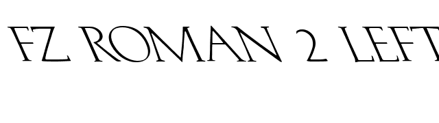 FZ ROMAN 2 LEFTY font preview