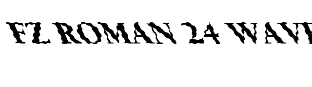 FZ ROMAN 24 WAVEY LEFTY font preview