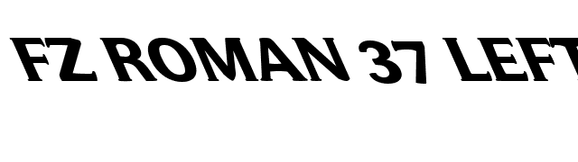 FZ ROMAN 37 LEFTY font preview