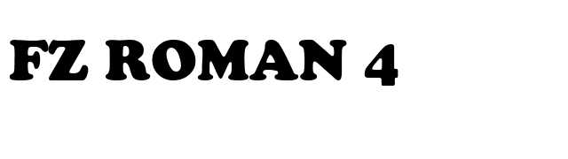 FZ ROMAN 4 font preview