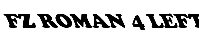 FZ ROMAN 4 LEFTY font preview