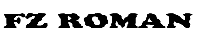 FZ ROMAN 4 WAVEY EX font preview