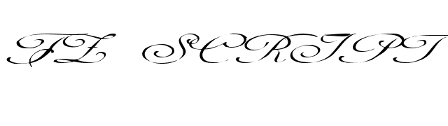 FZ SCRIPT 1 EX font preview