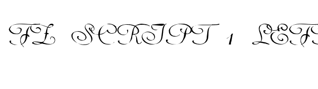 FZ SCRIPT 1 LEFTY font preview