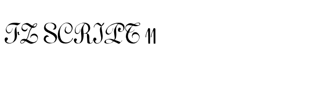 FZ SCRIPT 11 font preview