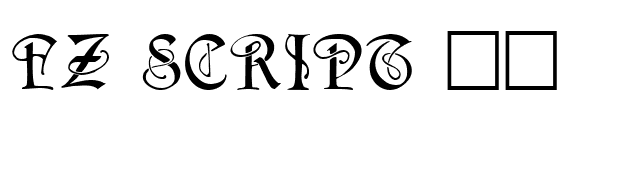 FZ SCRIPT 14 font preview