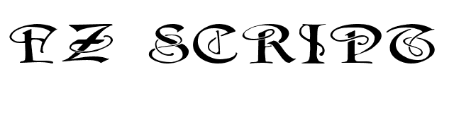 FZ SCRIPT 14 EX font preview