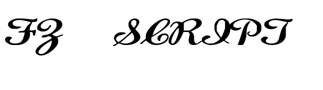 FZ SCRIPT 22 EX font preview