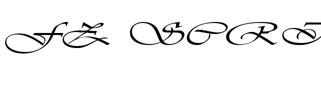FZ SCRIPT 26 EX font preview
