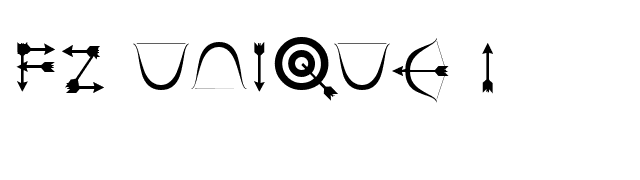 FZ UNIQUE 1 font preview