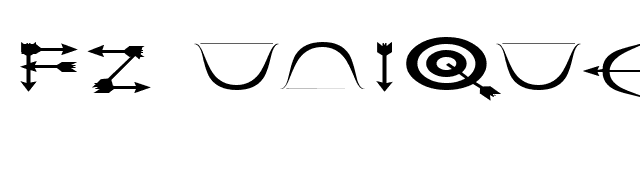 FZ UNIQUE 1 EX font preview