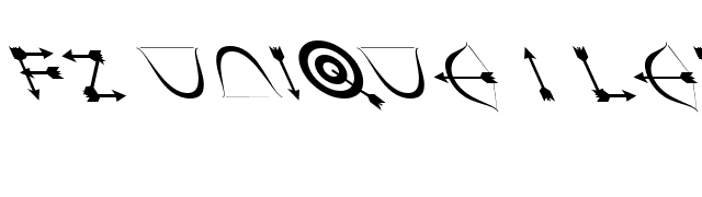 FZ UNIQUE 1 LEFTY font preview