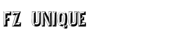 FZ UNIQUE 16 font preview