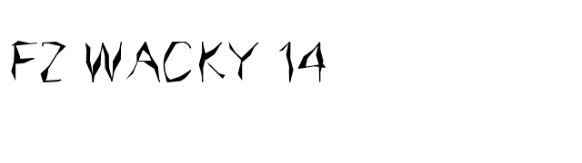 FZ WACKY 14 font preview