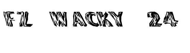FZ WACKY 24 LEFTY font preview