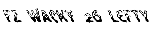 FZ WACKY 26 LEFTY font preview