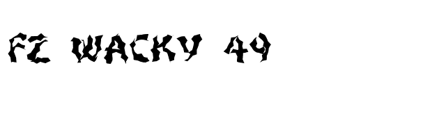 FZ WACKY 49 font preview