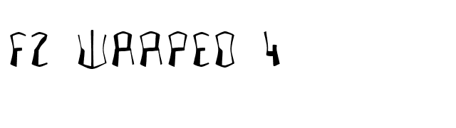 FZ WARPED 4 font preview
