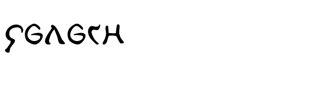 Galach font preview