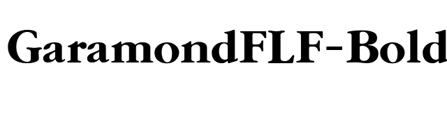 GaramondFLF-Bold font preview