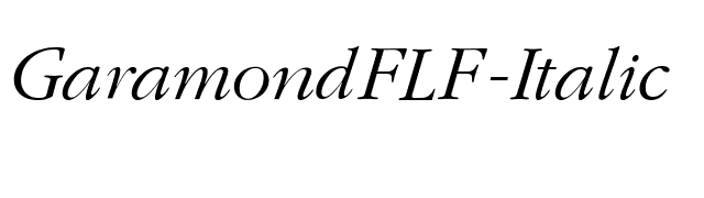 GaramondFLF-Italic font preview