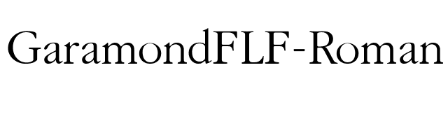 GaramondFLF-Roman font preview