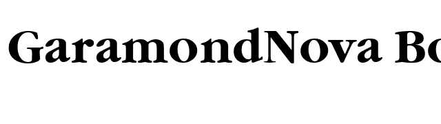 GaramondNova Bold font preview