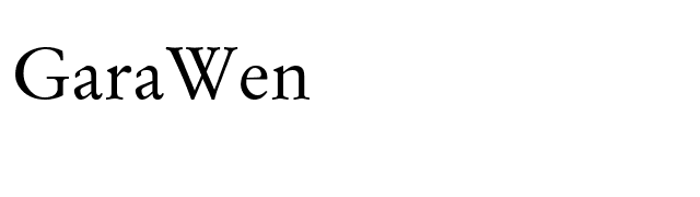 GaraWen font preview