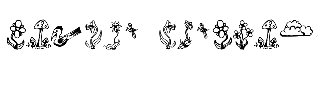 Garden Dingbats font preview