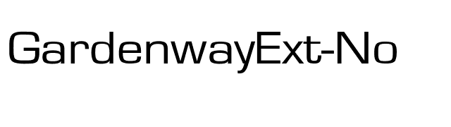 GardenwayExt-No font preview