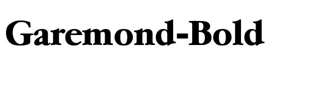 Garemond-Bold font preview