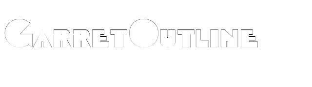 GarretOutline font preview