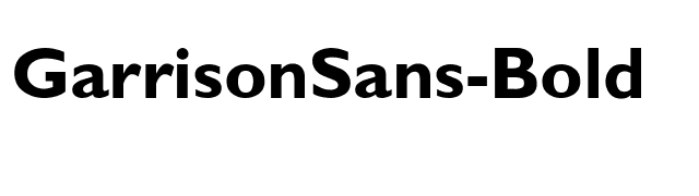 GarrisonSans-Bold font preview